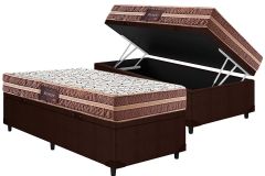 Cama Box Baú Filhão +Colchão Ortopédico Besmont Herval