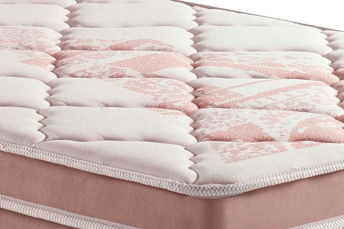 Cama Box Baú CRC +Colchão Molas Eiffel Anjos