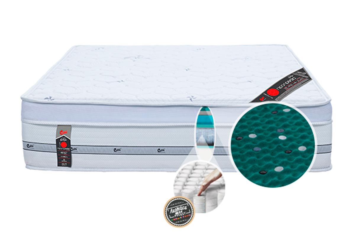 Cama Box Baú CRC +Colchão c/Massagem Niponpedic Castor