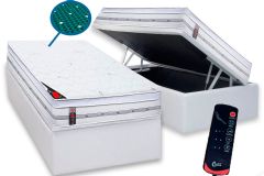 Cama Box Baú Filhão +Colchão c/Massagem Niponpedic Castor