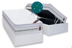 Cama Baú Filhão +Colchão Magnético Niponpedic Castor