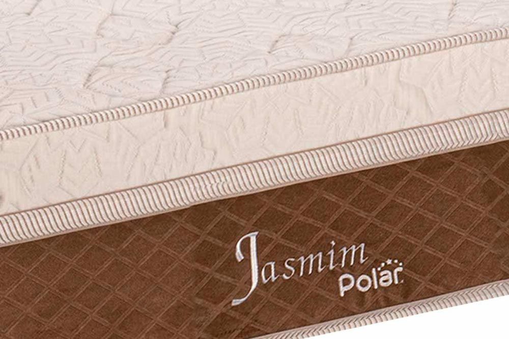 Cama Box Baú CRC +Colchão Molas Jasmim Polar