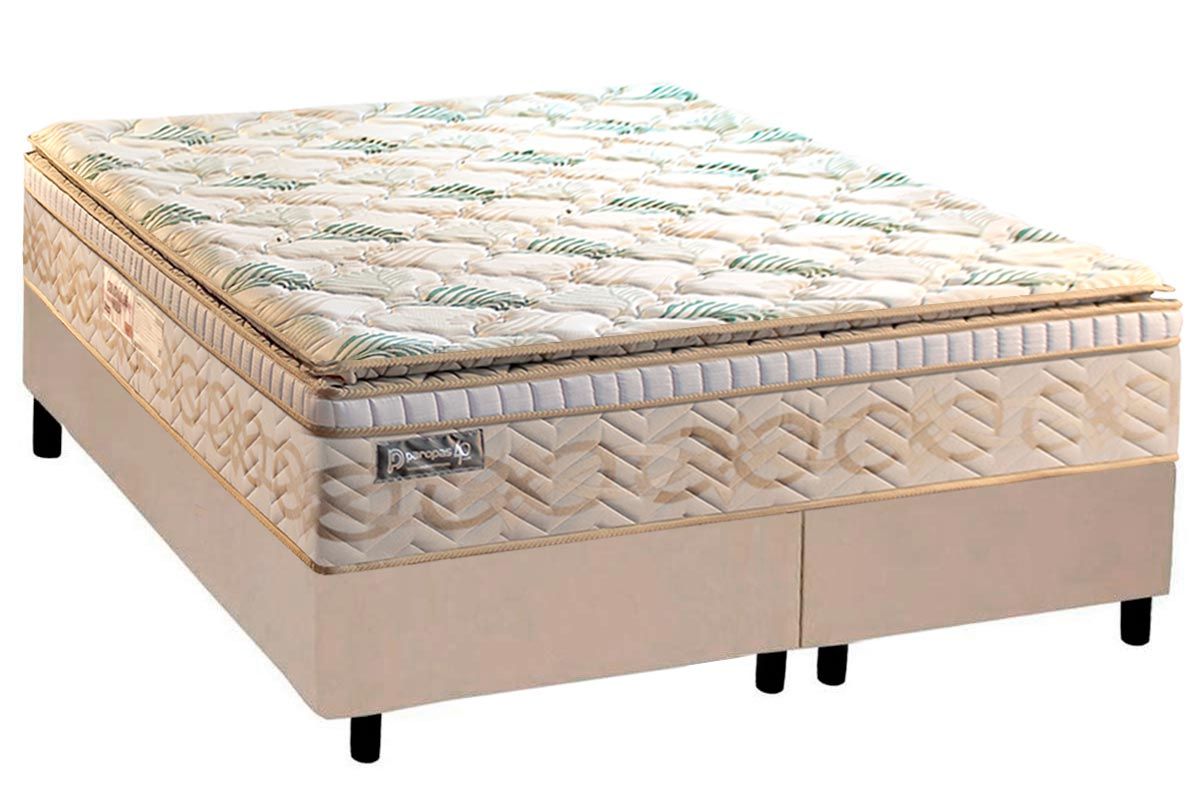 Cama Box CRC +Colchão Molas Eco Bamboo Paropas