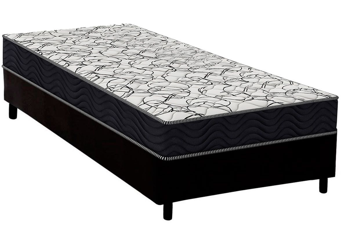 Cama Box CRC +Colchão Ortopédico Airtech150 Ortobom