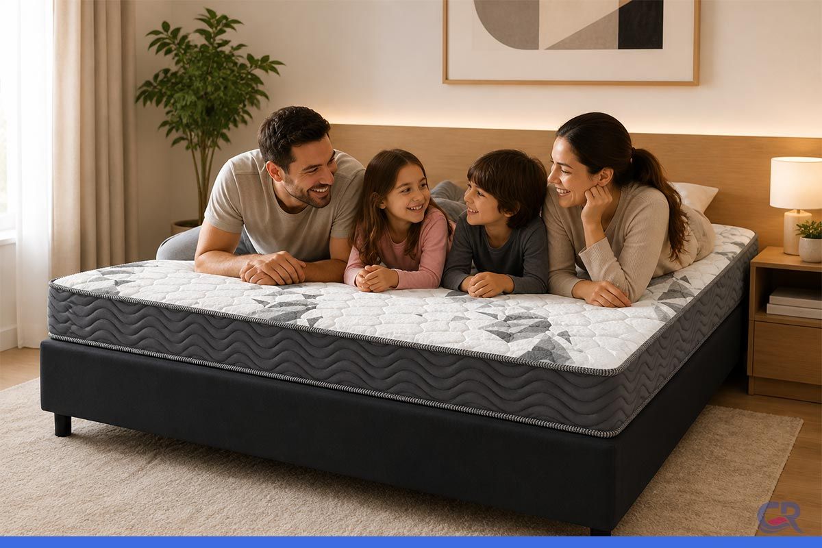 Cama Box CRC +Colchão Ortopédico Airtech150 Ortobom