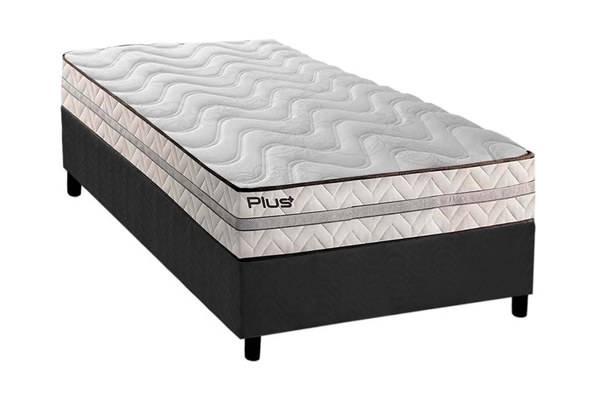 Cama Box CRC +Colchão Espuma D33 Pasquale Paropas