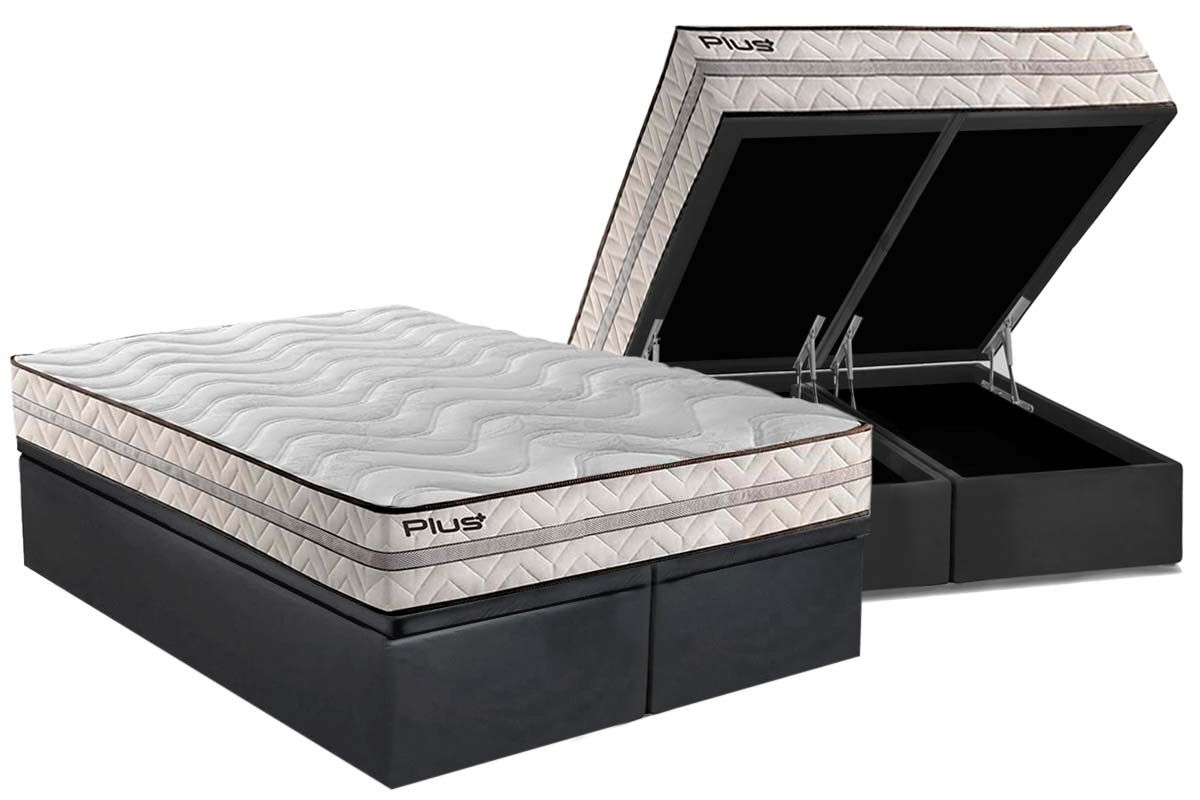 Cama Box Baú CRC +Colchão D33 Pasquale Paropas
