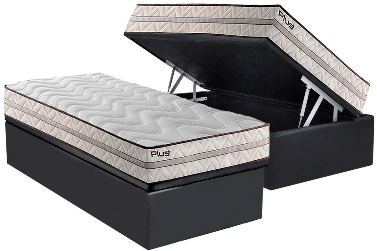 Cama Box Baú CRC +Colchão D33 Pasquale Paropas