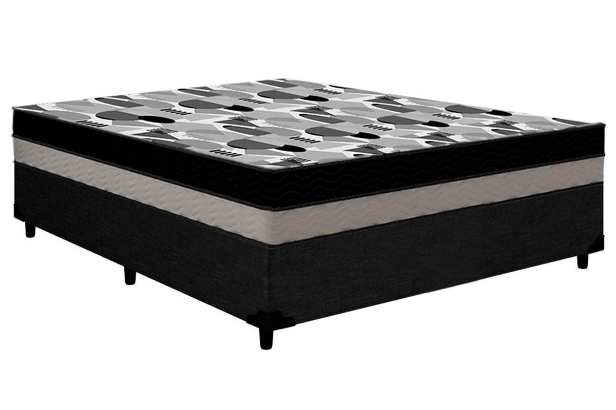 Cama Box CRC +Colchão Ortopédico ISO100 Ortobom
