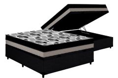 Cama Box Baú Filhão +Colchão Ortopédico ISO100 Ortobom
