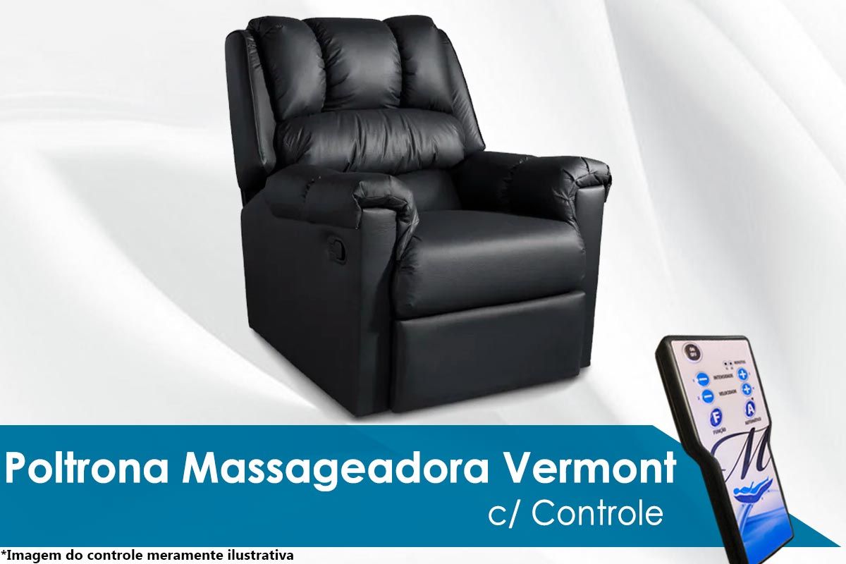 Poltrona Reclinável p/ Sala c/Massagem Vermont Zero Wall Probel Poltrona Reclinável p/ Sala c/Massagem Vermont Zero Wall Probel