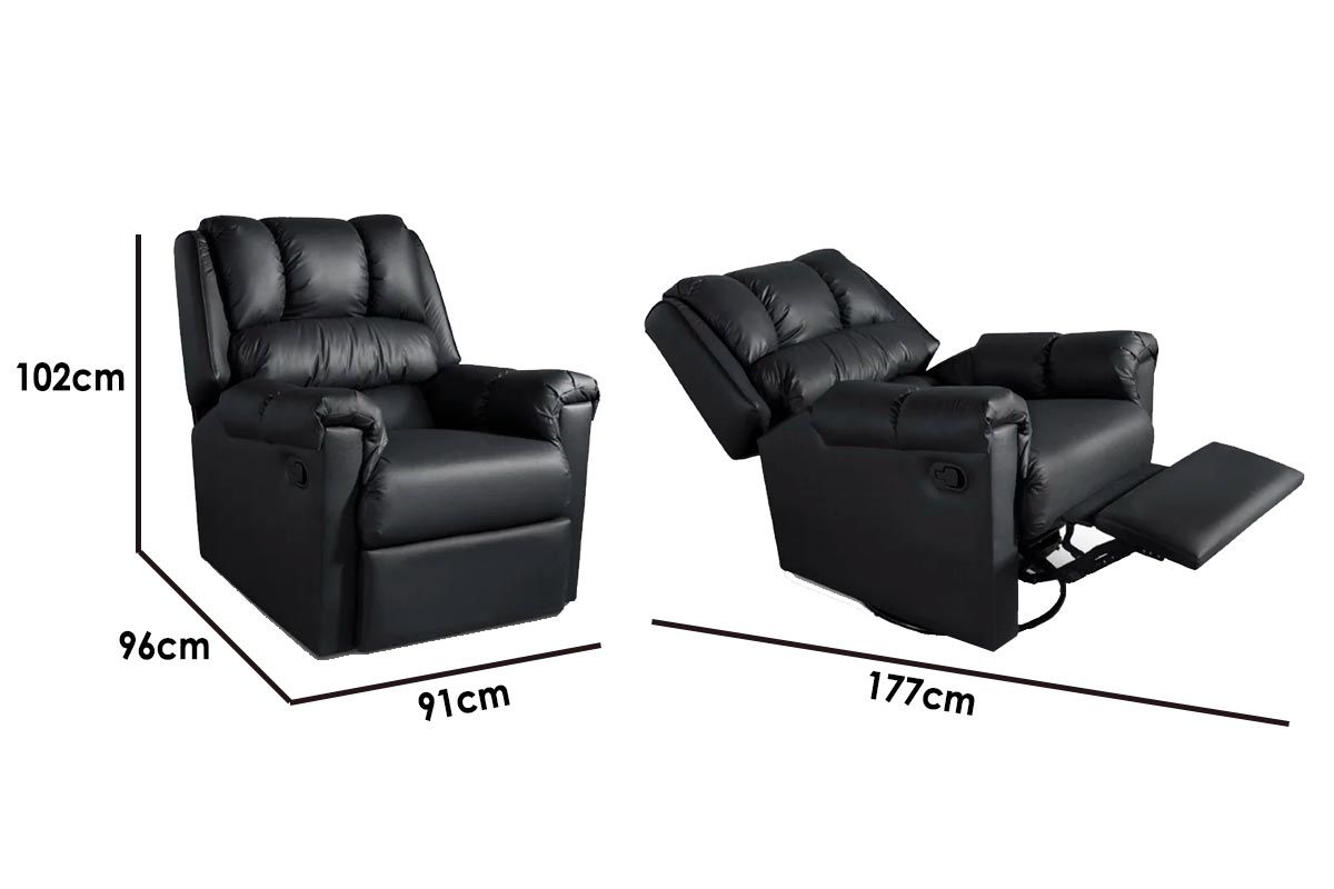 Poltrona Reclinável p/ Sala c/Massagem Vermont Zero Wall Probel Poltrona Reclinável p/ Sala c/Massagem Vermont Zero Wall Probel