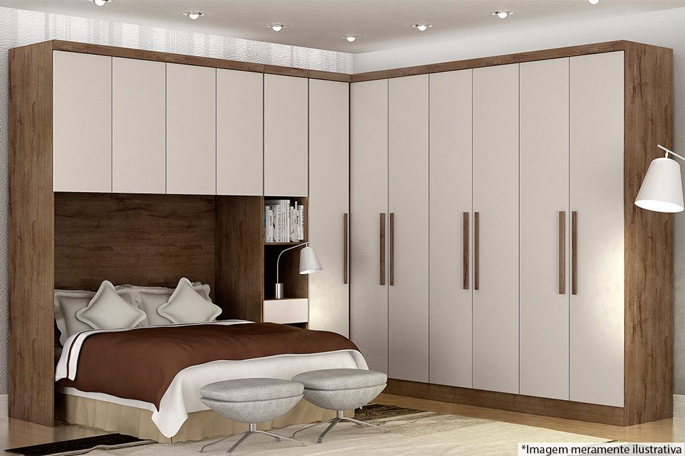 Guarda Roupa Casal 6 Portas 4Gavs Rizon/Linea N. Horizonte