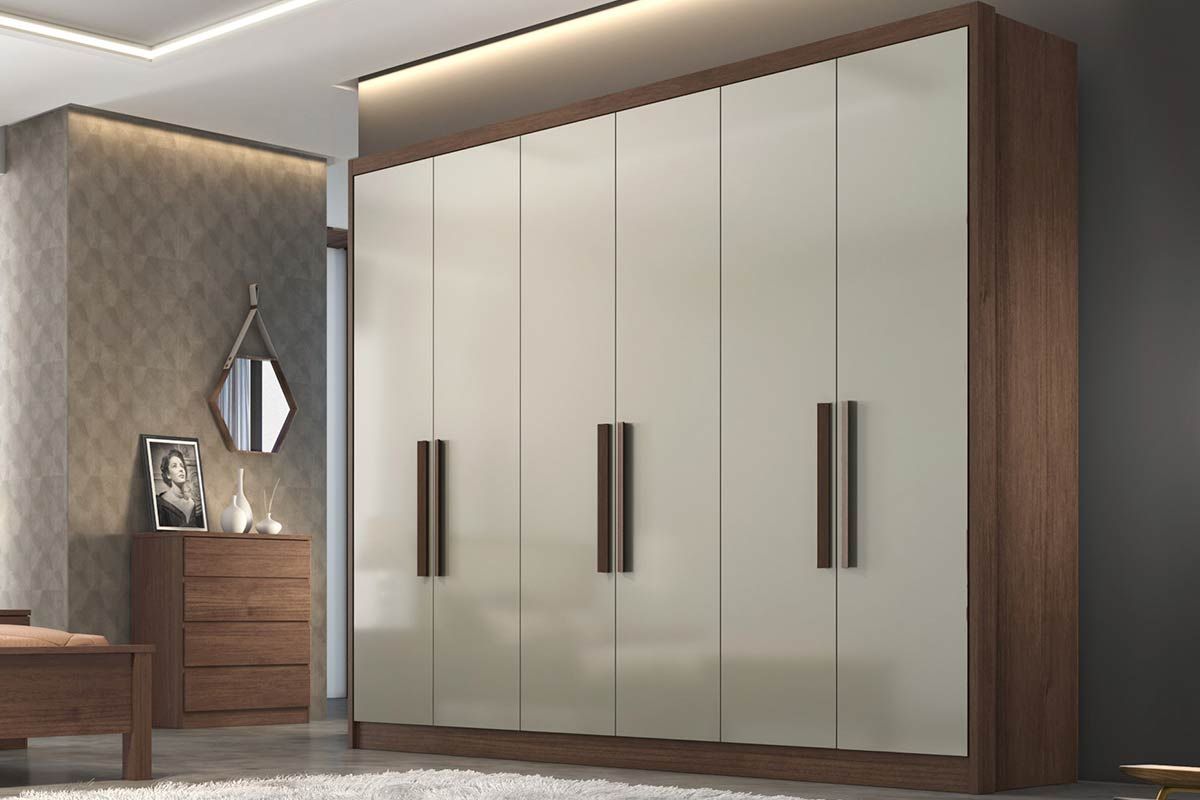 Guarda Roupa Casal 6 Portas 4Gavs Rizon/Linea N. Horizonte