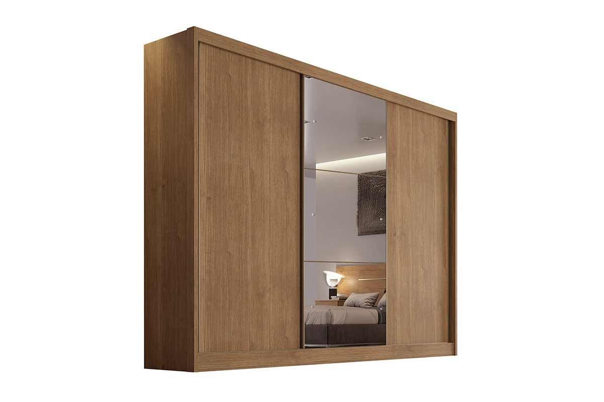Guarda Roupa Casal 3 Portas Correr c/Esp 4Gavs Toulon Plus N. Horizonte