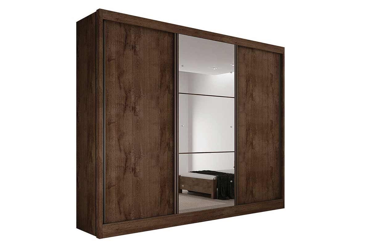Guarda Roupa Casal 3 Portas Correr c/Esp 4Gavs Toulon Plus N. Horizonte