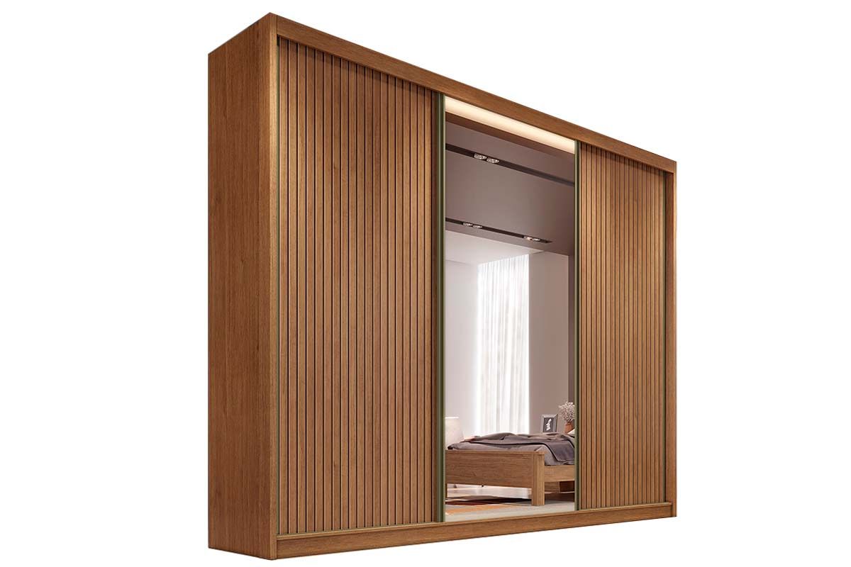 Guarda Roupa Casal 3 Portas Correr c/Esp 4Gavs Toulon Plus N. Horizonte