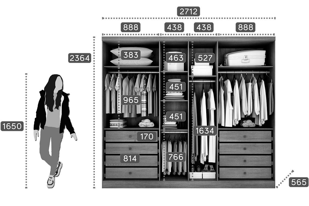 Guarda Roupa Casal 3 Portas Correr c/Esp 8Gavs Toulon Plus N. Horizonte Guarda Roupa Casal 3 Portas Correr c/Esp 8Gavs Toulon Plus N. Horizonte