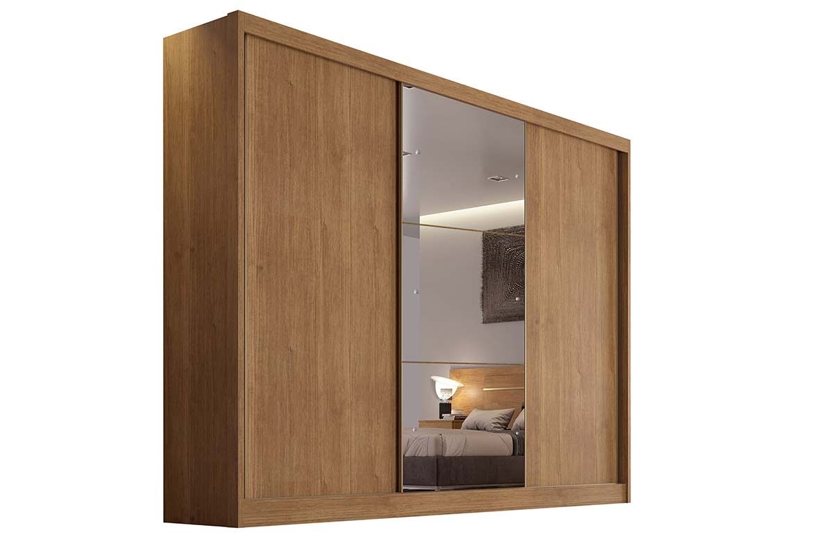 Guarda Roupa Casal 3 Portas Correr c/Esp 8Gavs Toulon Plus N. Horizonte