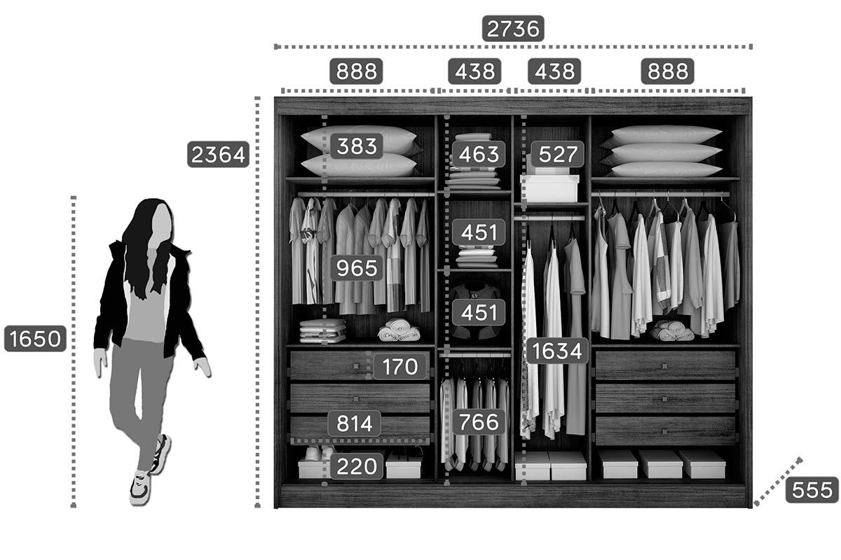 Guarda Roupa Casal 3 Portas de Correr c/Espelho e 6 Gavetas Atlanta/Passion N. Horizonte Guarda Roupa Casal 3 Portas de Correr c/Espelho e 6 Gavetas Atlanta/Passion N. Horizonte