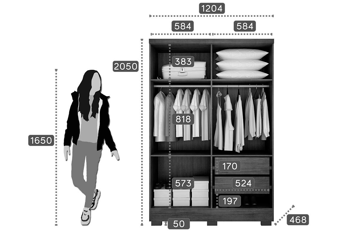 Guarda Roupa Solteiro 4 Portas e 2 Gavetas c/Pés Milly/Veneza N. Horizonte Guarda Roupa Solteiro 4 Portas e 2 Gavetas c/Pés Milly/Veneza N. Horizonte