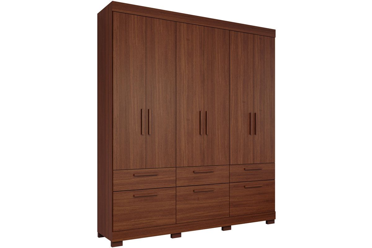 Guarda Roupa Casal 6 Portas e 5 Gavetas Porto PananJequitiba