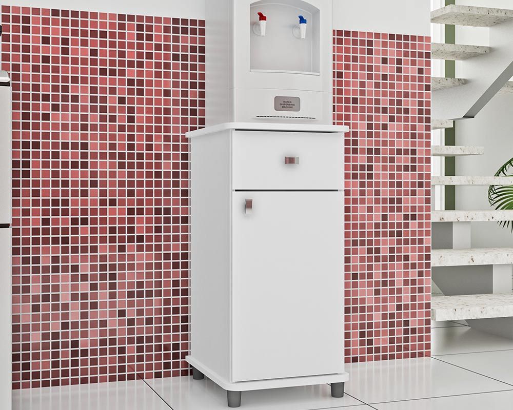 Balcão Multiuso Cozinha Movelbento ASM153 c/1 Porta e 1 Gaveta 36cm Balcão Multiuso Cozinha Movelbento ASM153 c/1 Porta e 1 Gaveta 36cm