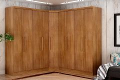 Modulado de Quarto Rizon 3 Peças (2 Guarda Roupas + 1 Closet) QC210 Novo Horizonte
