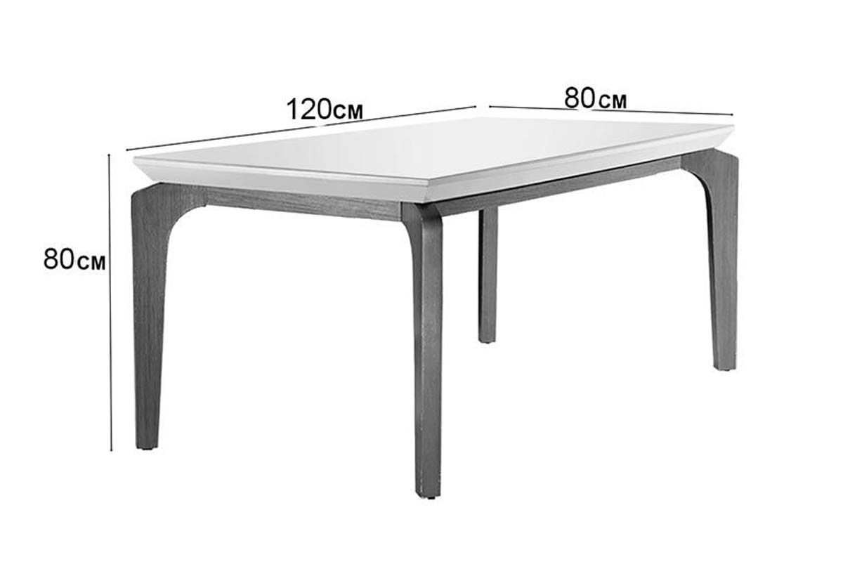 Sala Jantar Mesa Londrina Tampo Madeirado c/ Vidro 120x80cm e 4 Cadeiras Athenas - Rufato