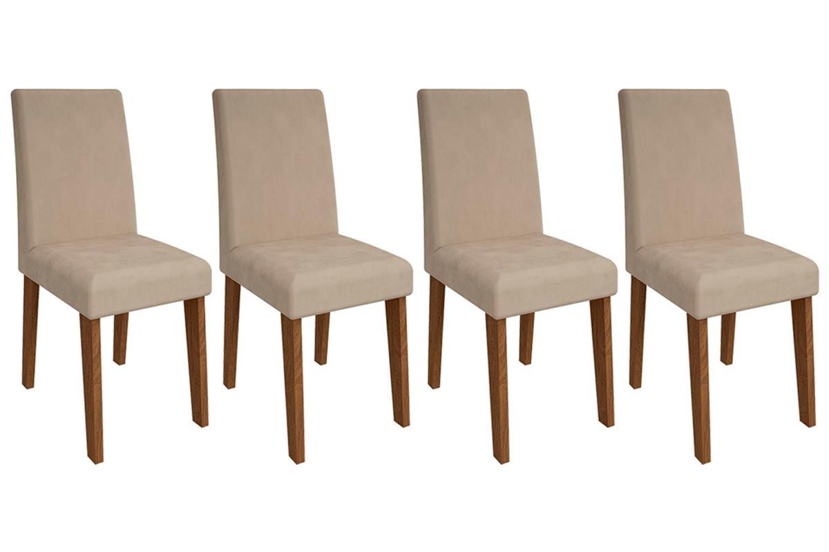 Cadeira Jantar Milena Kit 4 Un Cimol