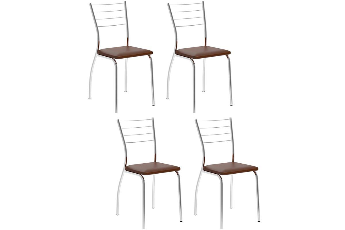 Cadeira Jantar 1700 Kit 4 Un Carraro
