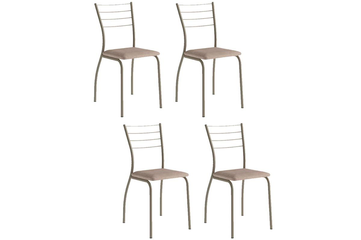 Cadeira Jantar 1700 Kit 4 Un Carraro