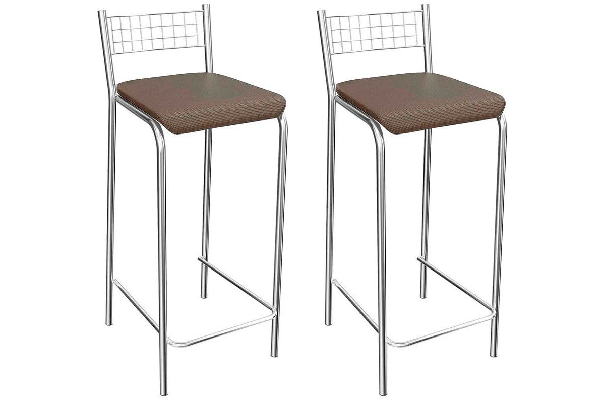 Banqueta Sala de Jantar Gênova 1B705CR Aço 2 Un Kappesberg