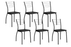Cadeira Jantar 1700 Kit 6 Un Carraro