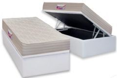 Cama Box Baú Filhão +Colchão Espuma D45 Top Herval
