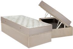 Cama Box Baú Filhão +Colchão Molas Orthotel SLX Ortobom