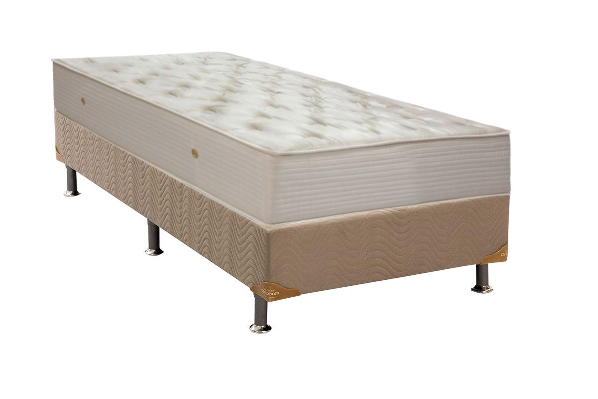 Cama Box CRC +Colchão Molas Orthotel SLX Ortobom