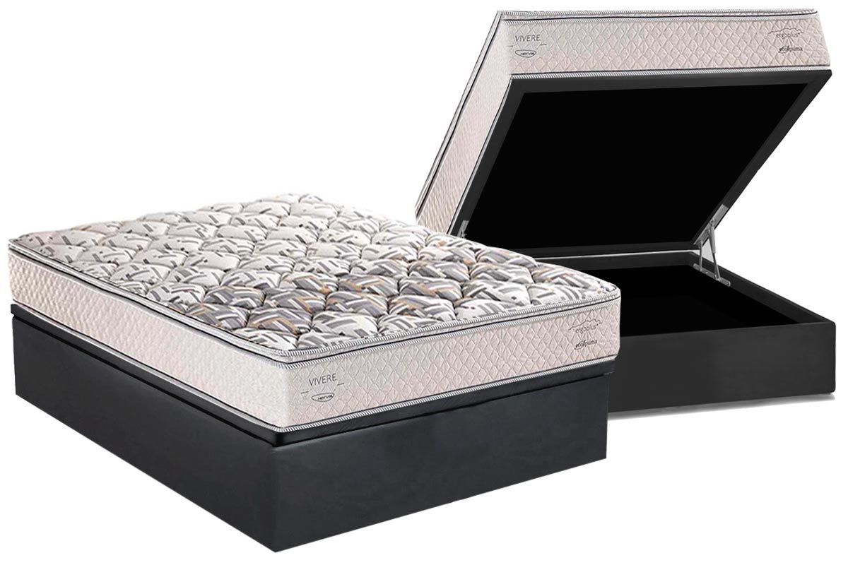 Cama Box Baú CRC +Colchão Ortopédico ErgoPlus Herval