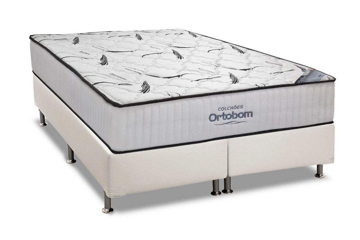 Cama Box CRC +Colchão Espuma D45 High Foam Ortobom
