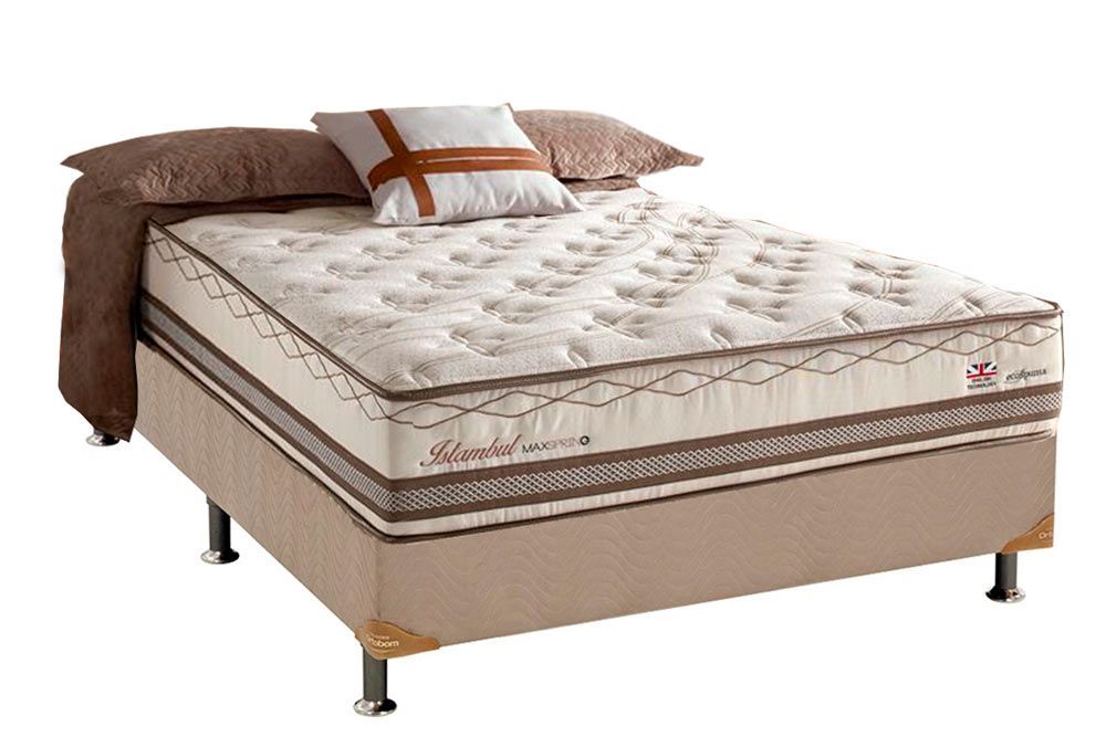 Cama Box CRC +Colchão Molas Istambul Herval