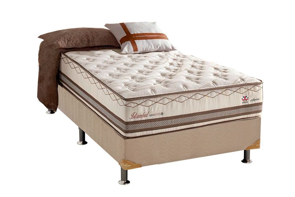 Cama Box CRC +Colchão Molas Istambul Herval