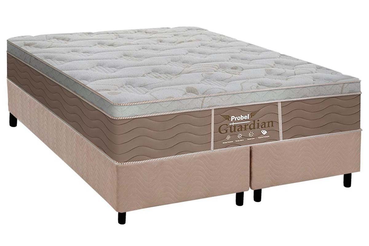 Cama Box CRC +Colchão Molas Guardian Probel
