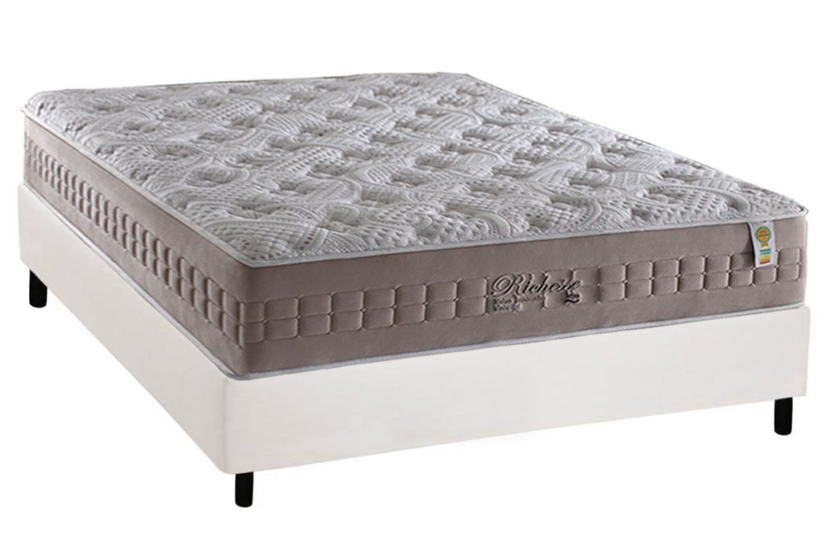 Cama Box CRC +Colchão Molas Richesse Anjos