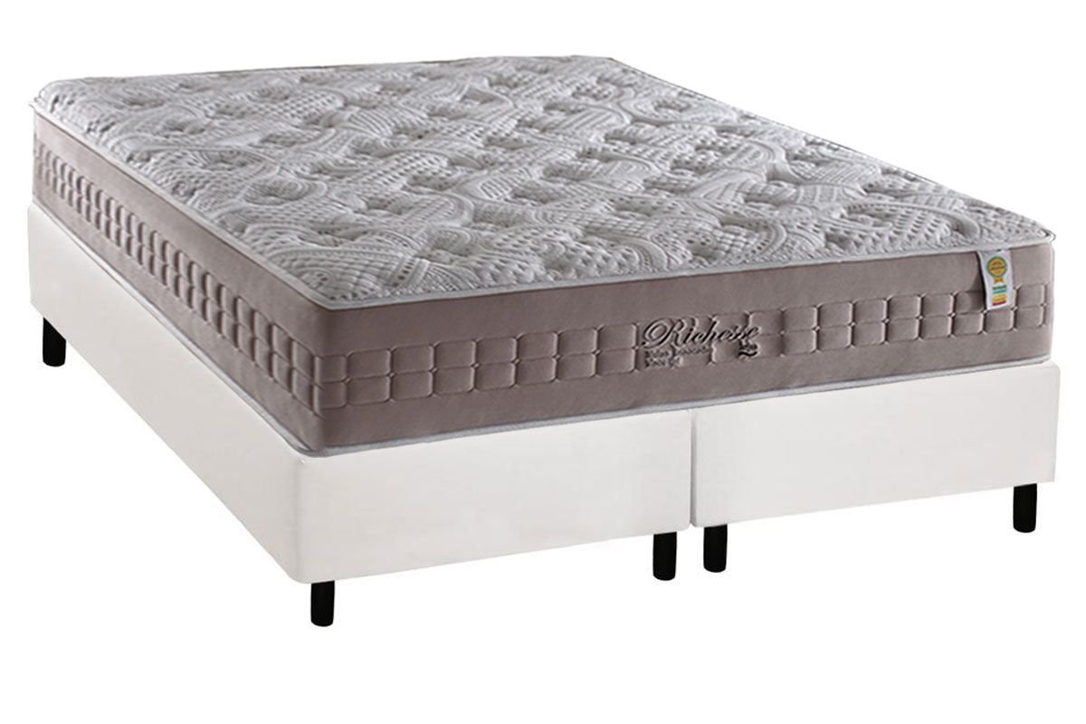 Cama Box CRC +Colchão Molas Richesse Anjos