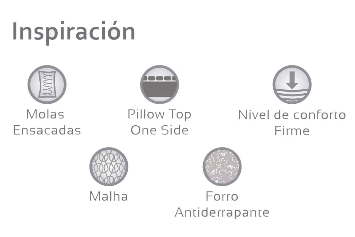 Cama Box CRC +Colchão Molas Inspiracion Herval