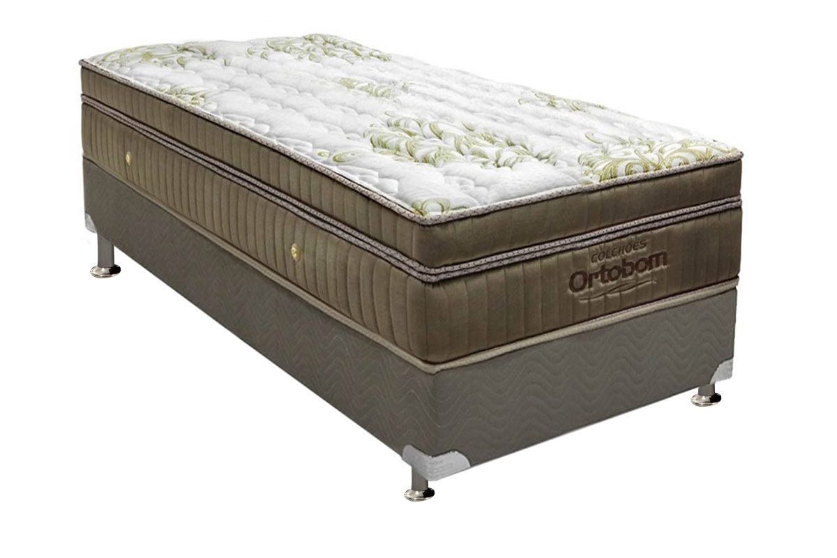 Cama Box CRC +Colchão Molas Gold Ortobom