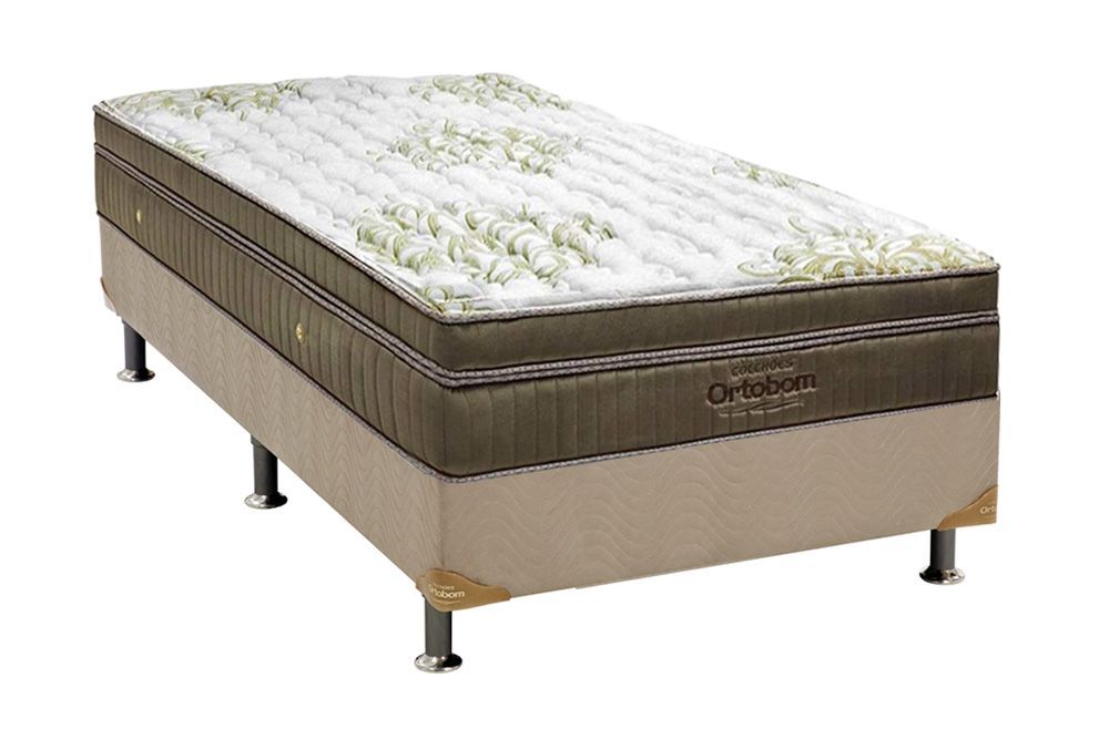 Cama Box CRC +Colchão Molas Ultra Gel Ortobom
