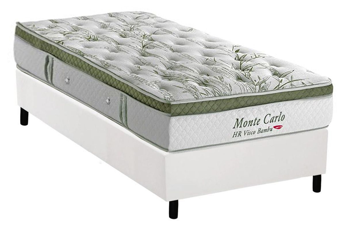 Cama Box CRC +Colchão Molas Monte Carlo Herval
