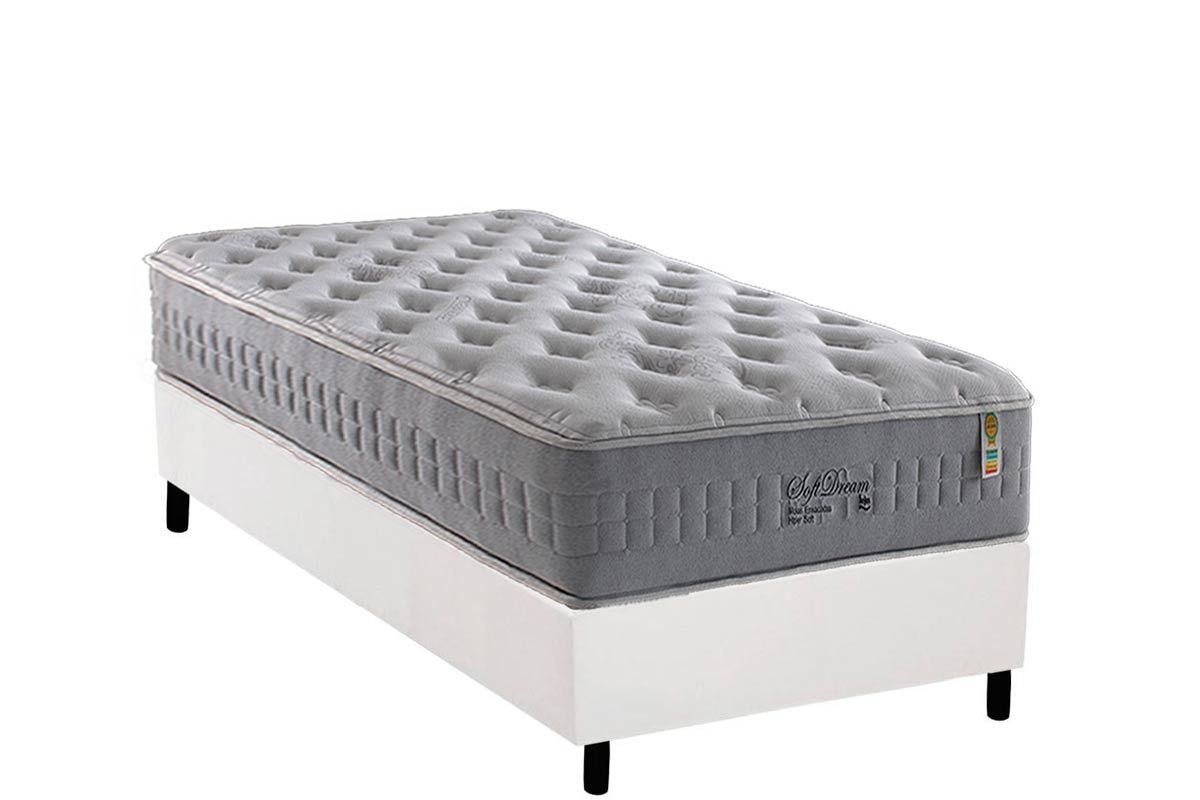 Cama Box CRC +Colchão Molas Soft Dream Anjos