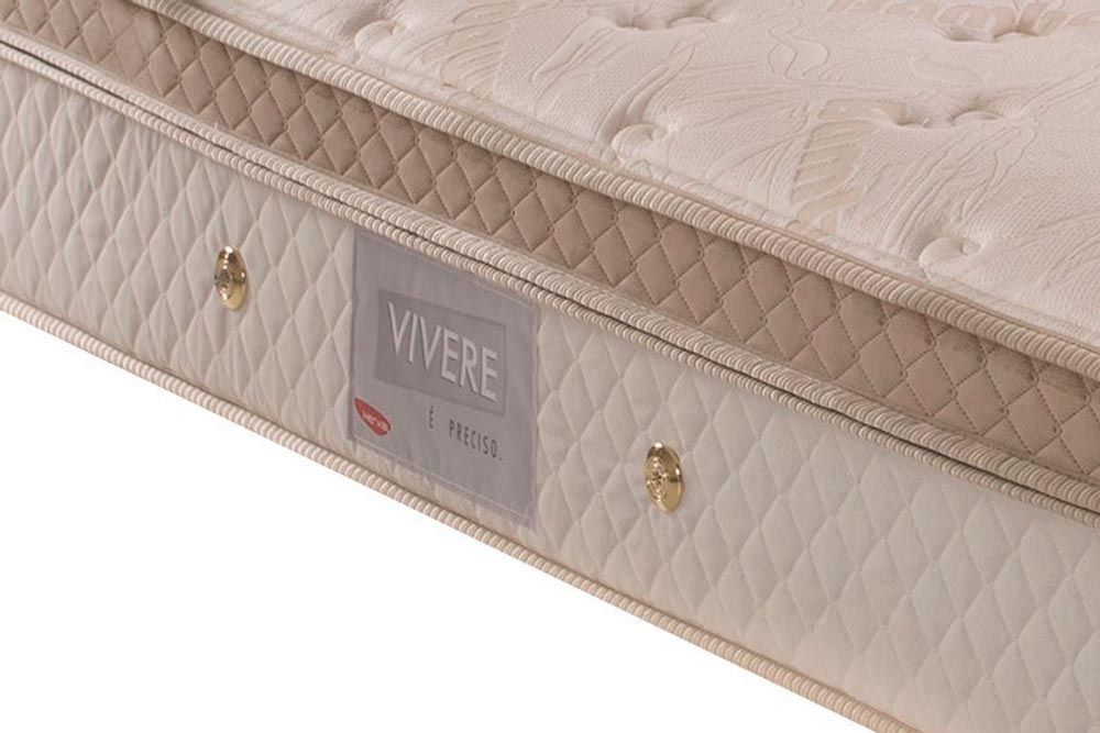 Cama Box Baú CRC +Colchão Molas Pallace Herval